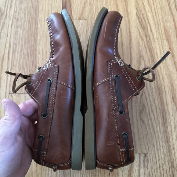 Marks & Spencer Autograph Men\'s Brown Leather Oxford Shoes Size 10.5 Lace Ups BP main image 8